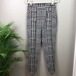 Hugo Boss Ankle Pant Flat Front Plaid 6